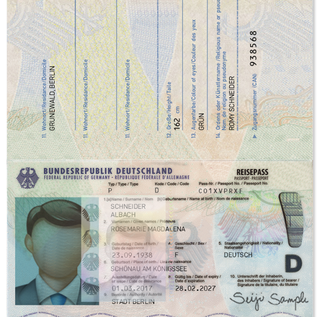 Germany passport new