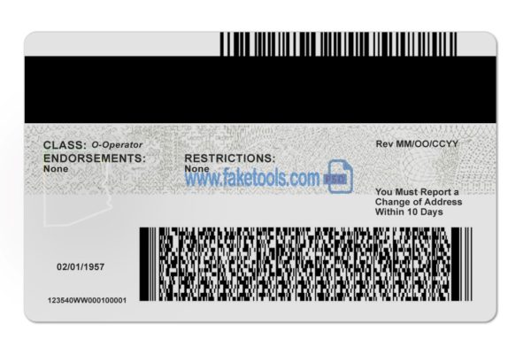 Arizona driver license Psd Template